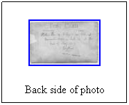 Text Box: Back side of photo
